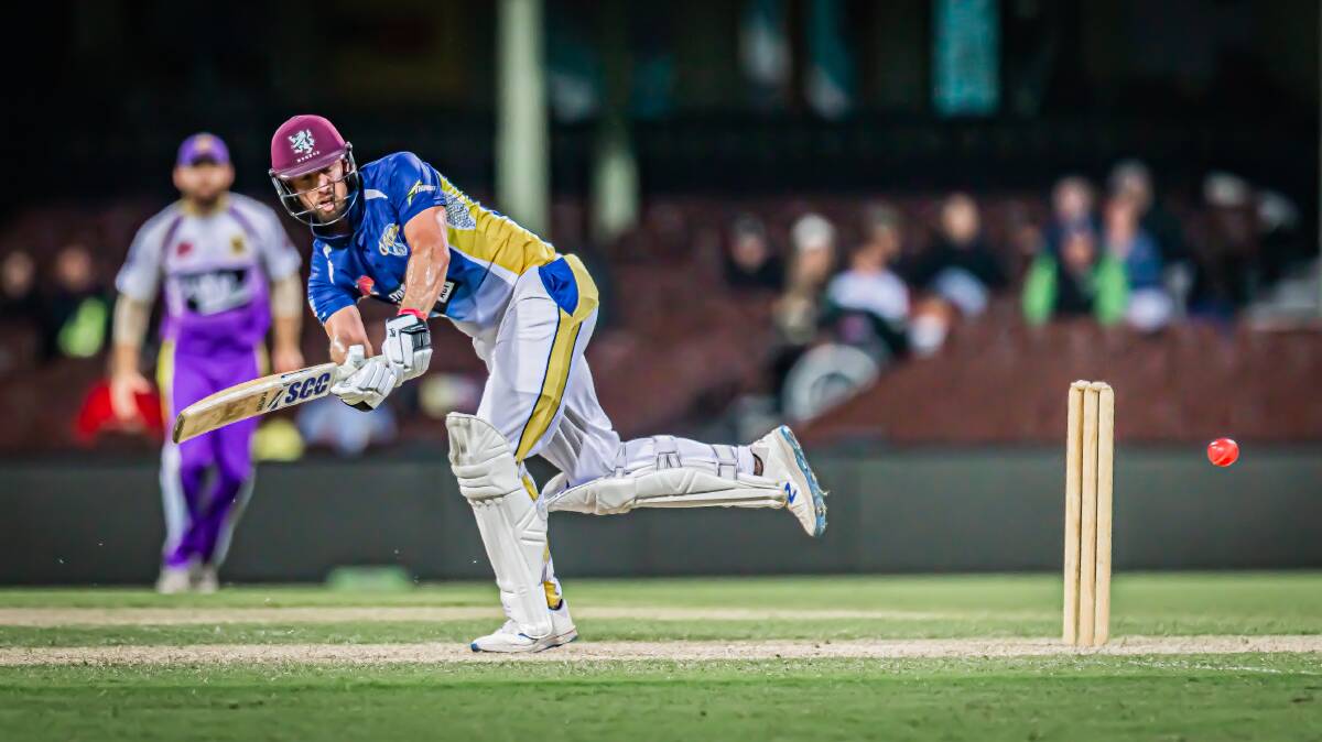HIGHLIGHT: One of Blake Dean's big moments of season 2020-21 came when he was the star for the ACT Aces outfit which won the Regional Bash T20 final at the SCG. Photo: BEN CHURCHER