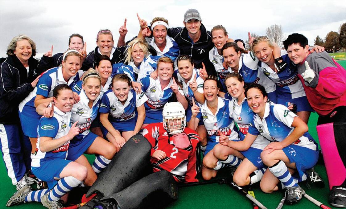 FLASHBACK: Ben Weal with the St Pat's side he coached to the women's Premier League Hockey title in 2009. Should season 2020 go ahead, Weal will again be coach.