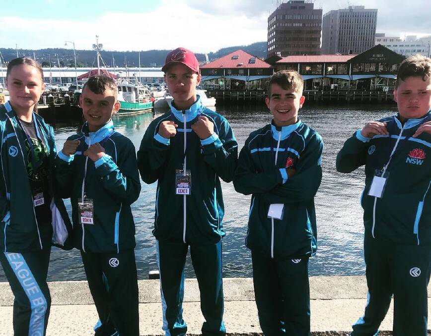 YOUNG GUNS: The members of Snakebite Boxing who represented New South Wales at the Australian Amateur Boxing League Titles. Photo: CONTRIBUTED