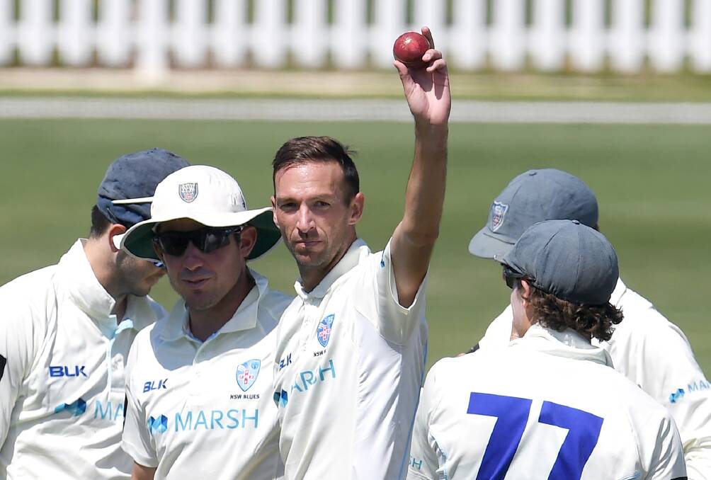 NO HARD FEELINGS: While Trent Copeland has been a consistently strong performer for NSW, he says he's not bitter about playing just three Tests for Australia. Photo: AAP-CRICKET AUSTRALIA
