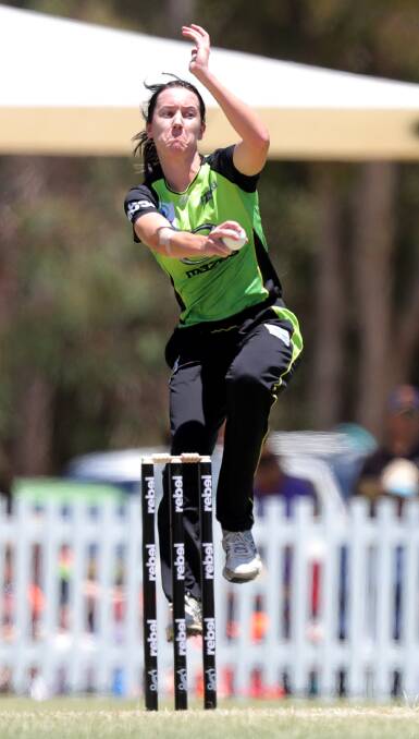 TOP EFFORT: Lisa Griffith was a player on the rise for Sydney Thunder.