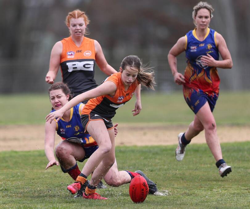 TOP SEASON: Zoe Peters placed second in the Bathurst Giants women's best and fairest count, four behind skipper Katie Kennedy. Photo: PHIL BLATCH