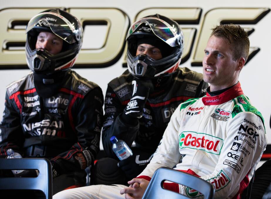 SHARING A SEAT: Garry Jacobson is the man former Bathurst 1000 winner Rick Kelly selected as his co-driver for this year's Enduro Cup. The pair began their campaign with an eighth at Sandown. Photo: NISSAN MOTORSPORT