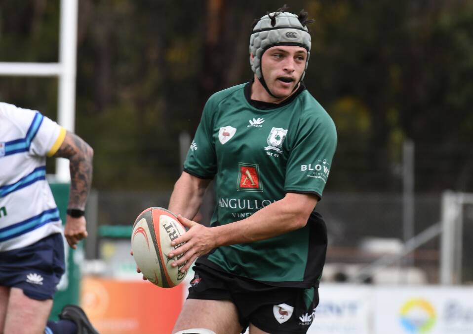 GREEN MACHINE: Ollie Harveson's strong club form for Orange Emus has earned him a spot in the Blue Bulls squad.