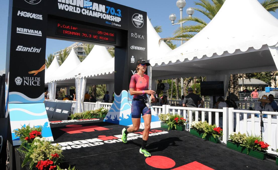 FINISHED: Peta Cutler placed 22nd in her division at the Ironman 70.3 World Championships. Photo: CONTRIBUTED