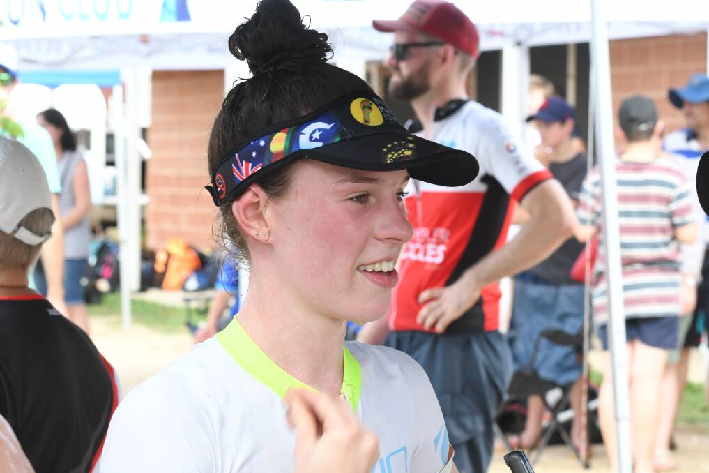 IMPRESSIVE RETURN: While contesting her first triathlon since February 2019, Emily Watts took out the first female honours in the Bathurst round of the Central West Inter Club Triathlon Series on Sunday. Photo: CHRIS SEABROOK
