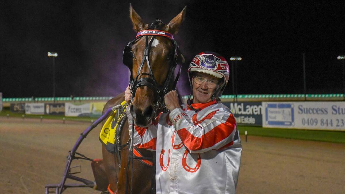 GIRL POWER: Two-year-old filly Jewel Melody has won three Group 1 features this season for George Plains trainer-driver Bernie Hewitt. Photo: CLUB MENANGLE