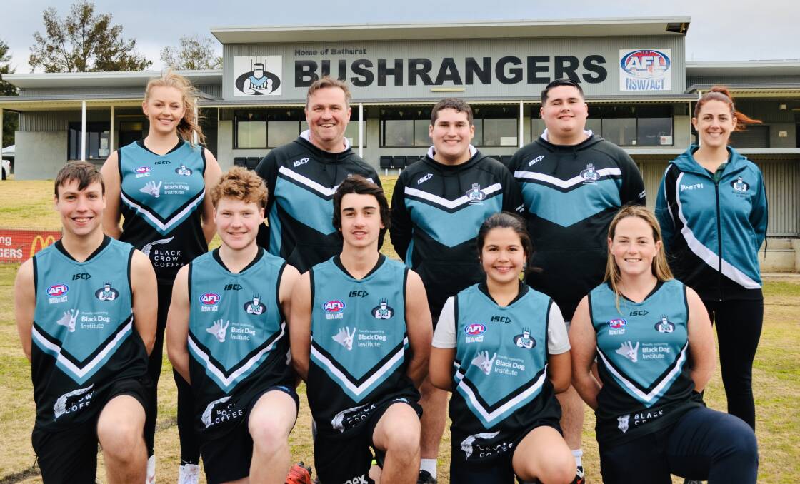 HEALTHY MOVE: The Bathurst Bushrangers men's tier one and women's sides will wear special jerseys on Saturday as part of their Mental Health Round. They will be used to raise money for the Black Dog Institute.
