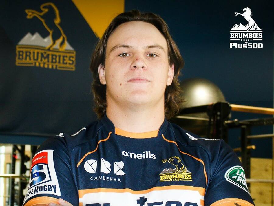 STEP UP: Bathurst rugby talent Tom Hooper has been promoted to the ACT Brumbies' Super Rugby squad for 2021. Photo: ACT BRUMBIES