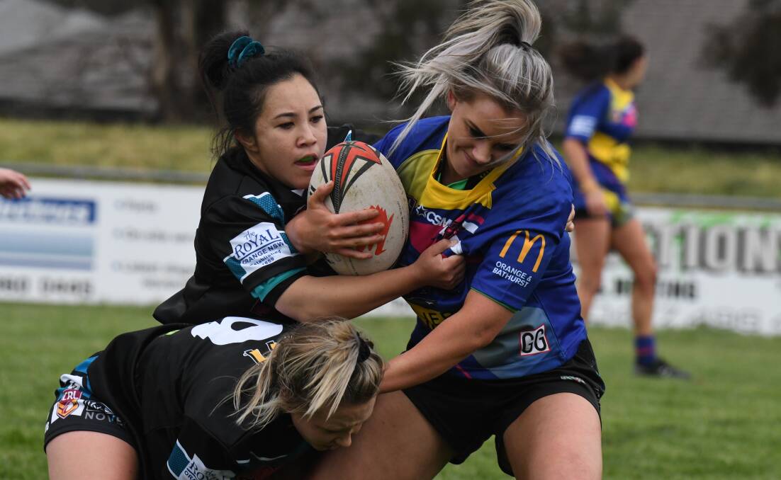 The Panorama Platypi are part of the Western Women's Rugby League competition. Photos: JUDE KEOGH