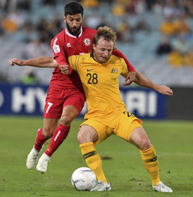 ON A MISSION: Rhyan Grant has been named in the Socceroos squad for the first qualification match on the road to the 2022 FIFA World Cup in Qatar.