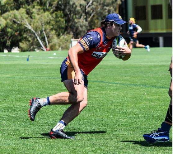 SOAKING IT UP: Talented lock Tom Hooper is learning plenty training as part of the Brumbies Super Rugby squad. Photo: TOM HOOPER INSTAGRAM