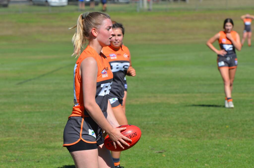 NEW EXPERIENCE: Amber Stockman made the switch from playing netball with All Saints' to being part of the Bathurst Giants' squad in 2019. On Saturday she will play in her first Central West AFL grand final. Photo: ANYA WHITELAW