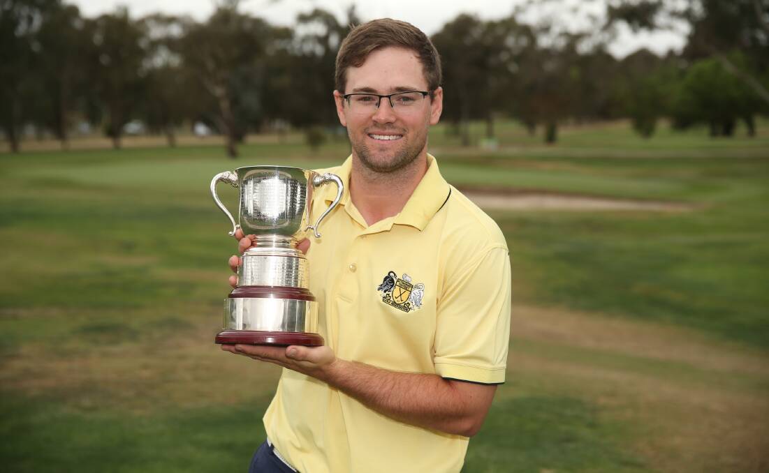 THE VICTOR: Royal Canberra golfer Jordan Ayre took out the New South Wales Country Championships at Bathurst which also earns him a spot in the NSW Open. Photo: GOLF NSW