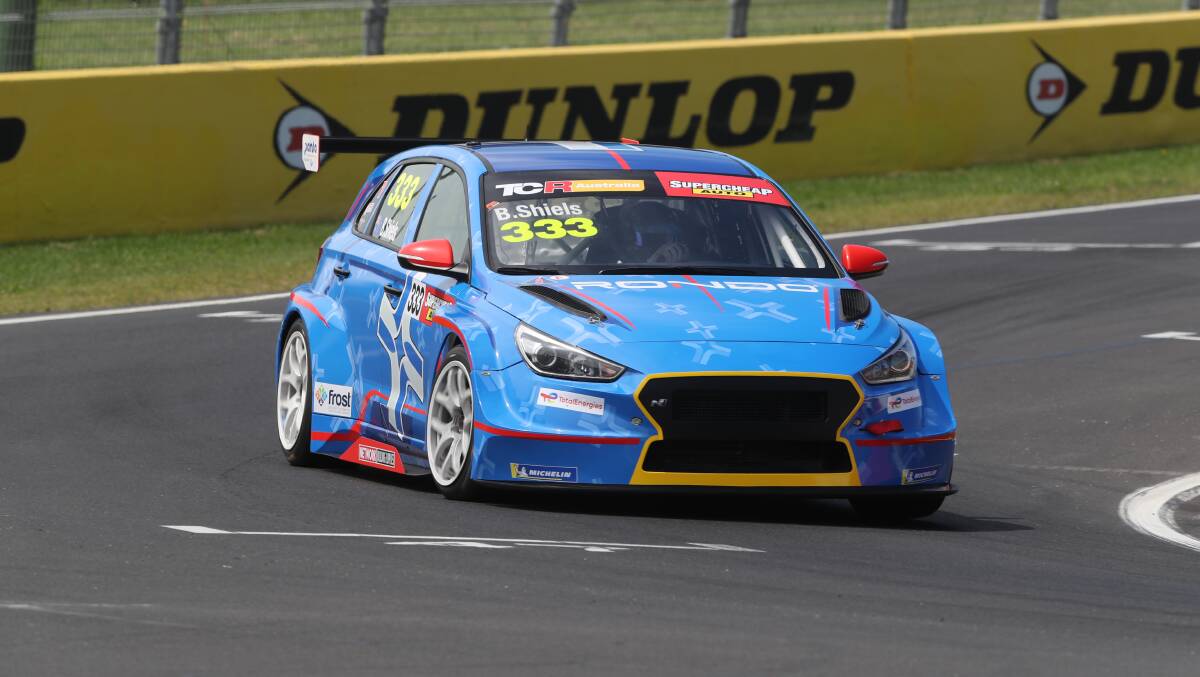 GOOD START: Bathurst's Brad Shiels had one scary moment on the oily Mount Panorama circuit, but went on to rank fourth in the TCR series' opening practice session. Photo: PHIL BLATCH