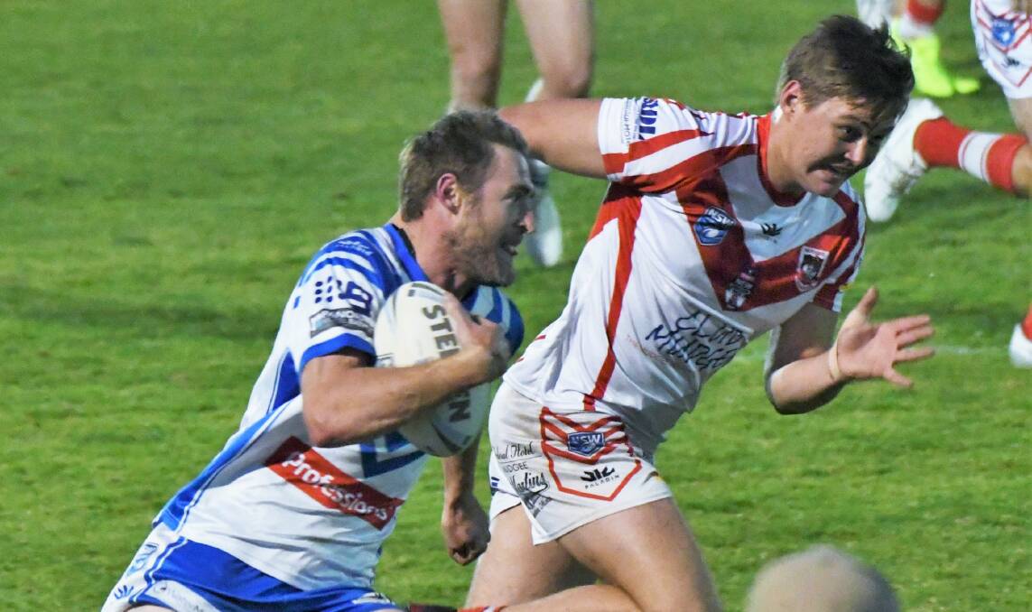 WEAPON RETURNS: Star fullback Lee McClintock will return to the Saints line-up for Sunday's clash with Lithgow. Photo: CHRIS SEABROOK