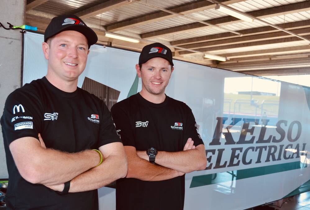 TAME THE MOUNT: Brad Schumacher and Brad Shiels will share the wheel of the Kelso Electrical Subaru Impreza in the Bathurst 6 Hour.