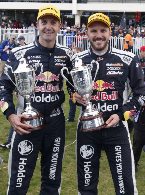 LAST YEAR: Jamie Whincup and Paul Dumbrell have found good success in the Enduro Cup, but will 2018 be their last campaign together? Photo: SUPERCARS