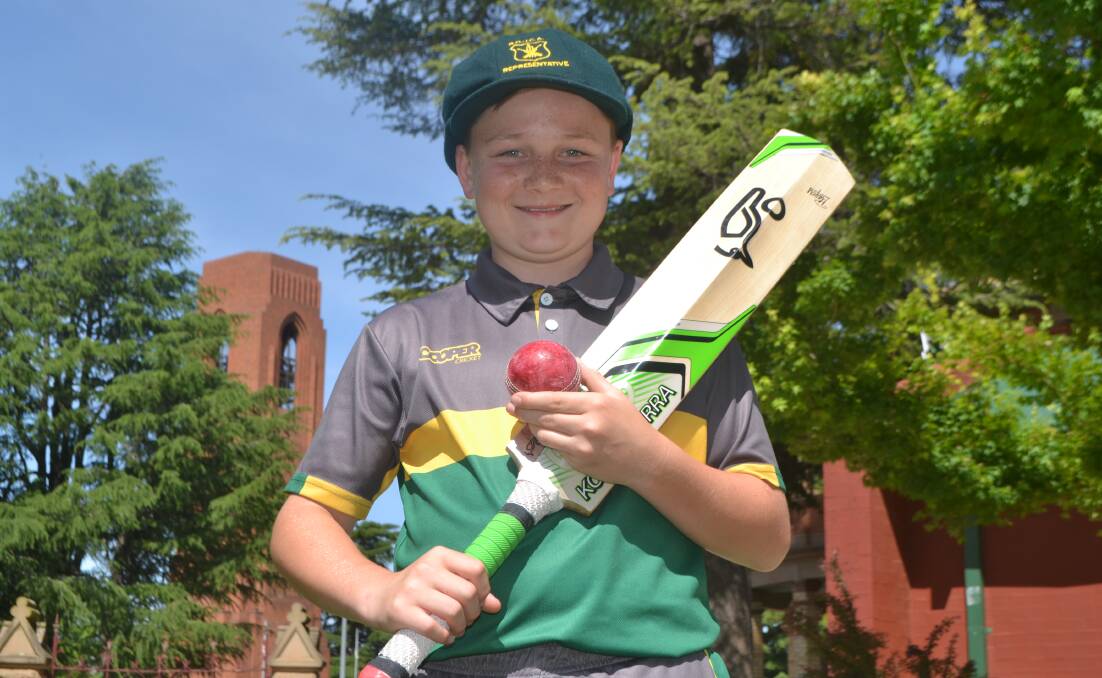 FANTASTIC FINISH: Bathurst talent Jacob Lamb claimed five wickets in his final match for Mitchell at the Under 13 Western NSW Junior Cricket Carnival in Orange this week.