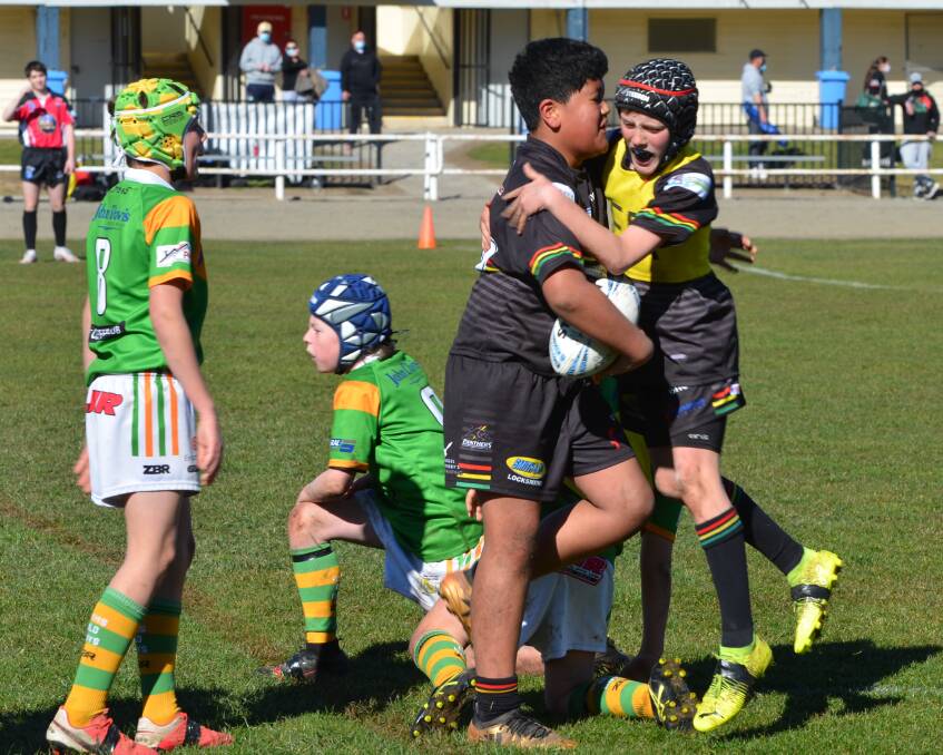 PANTHER POWER: The under 11 Bathurst Panthers held on to beat Orange CYMS 10-6 in the qualifying semi-final. Photos: ANYA WHITELAW