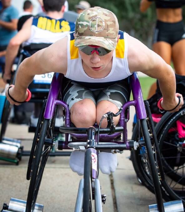 INSPIRED: Bathurst wheelchair racer Waryk Holmes has enjoyed watching the Australian Paralympic team compete at the Tokyo Games. Photo: HOLDFAST PHOTOGRAPHY