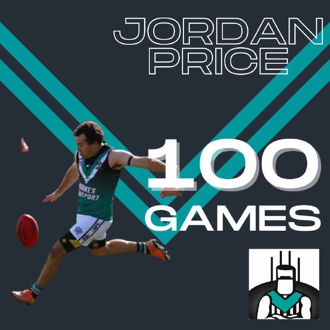 MILESTONE: Jordan Price has been a Bushrangers since his junior years and on Saturday played his 100th game in the teal, black and white.