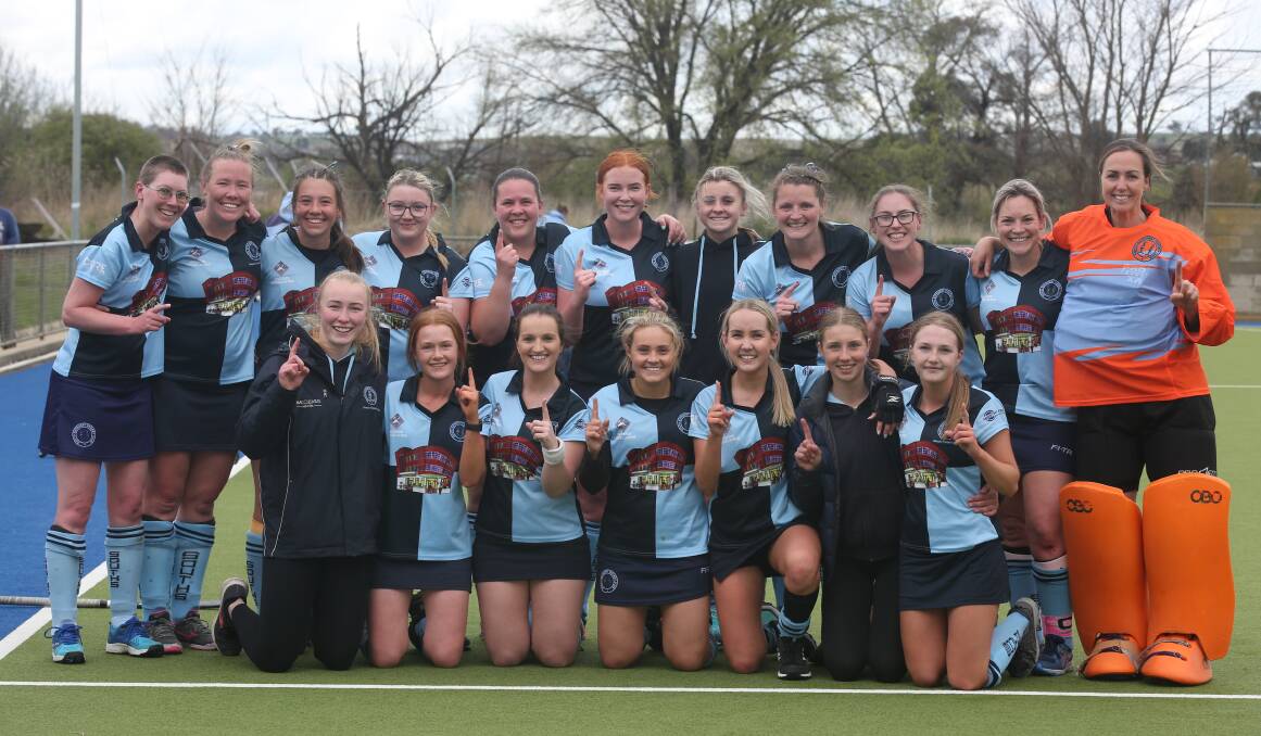 Souths won the 2022 Bathurst Women's Hockey first grade grand final 2-1 over St Pat's thanks to an extra-time golden goal. Picture by Phil Blatch