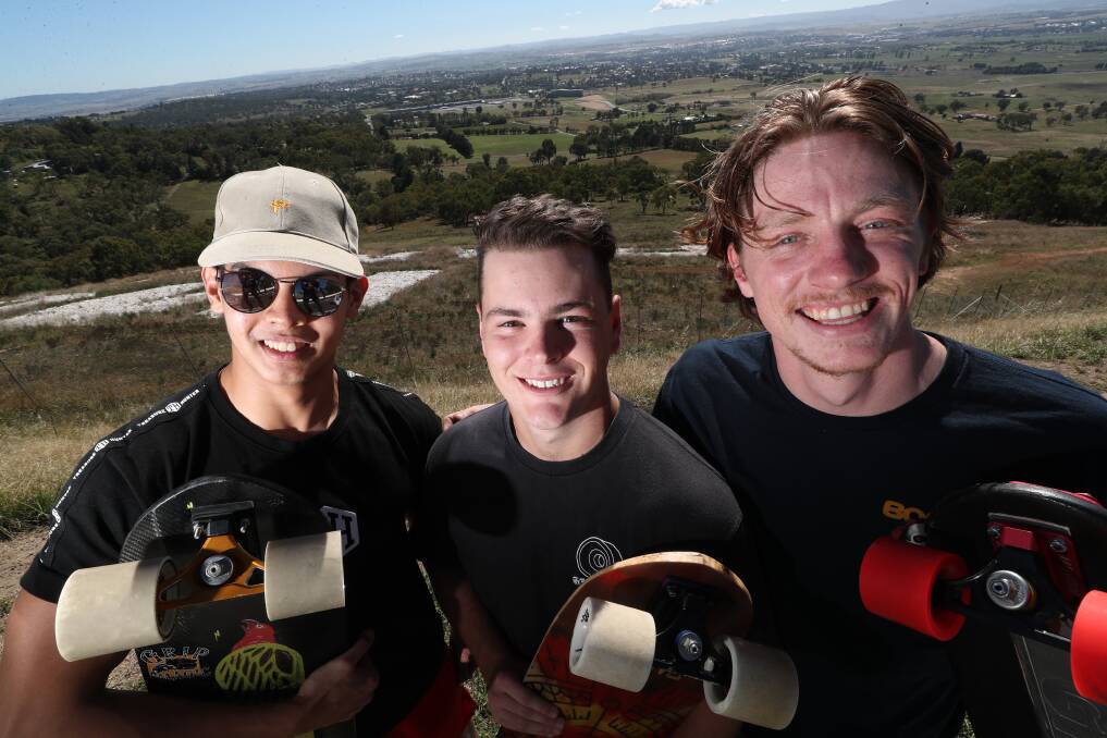 EXCITED: Philippines' Tomas Romualdez, Bathurst's Mitch Thompson and Californian Morgan Owens will tackle the Mount. Photo: PHIL BLATCH
