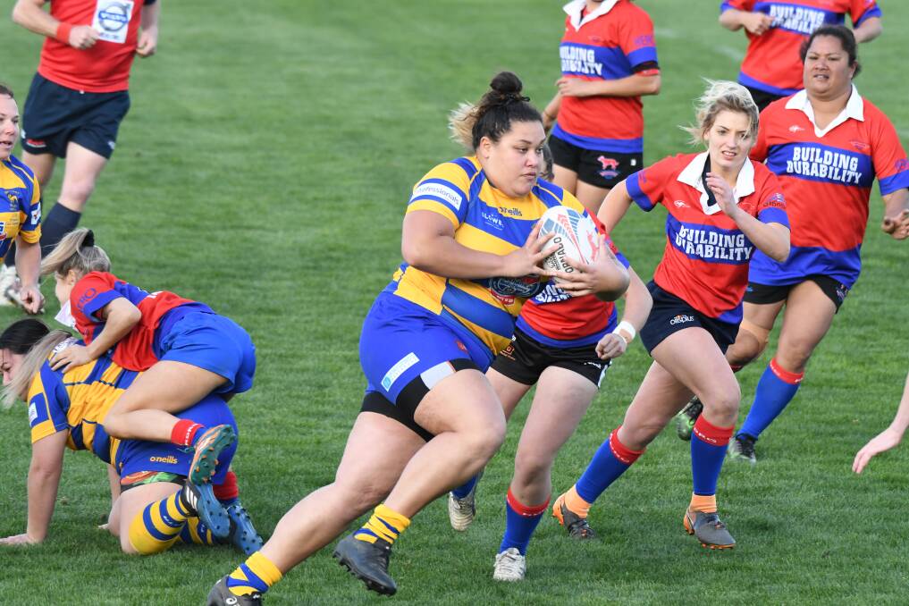 TALENTED RECRUIT: Haylee Lepaio switched codes on Saturday as she lined up for the Bathurst Bulldogs. Photo: CHRIS SEABROOK