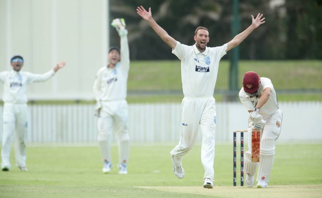ON A ROLL: Trent Copeland and his NSW team-mates will be chasing their third consecutive Sheffield Shield when they take on South Australia from Friday. Photo: ADAM McLEAN