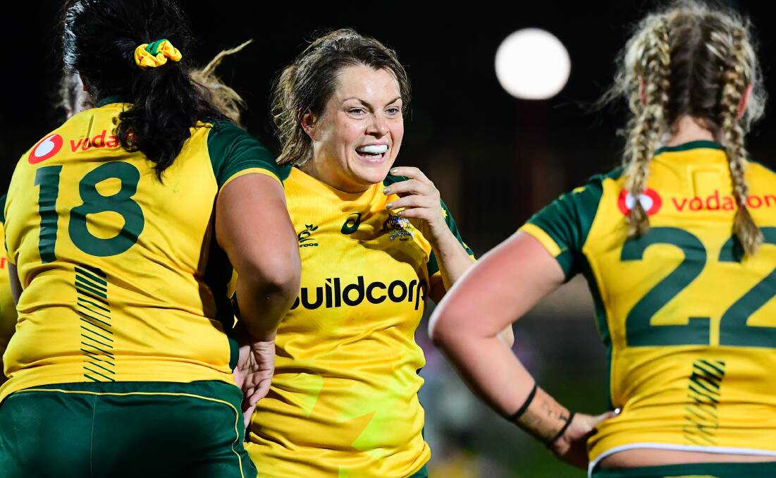 GREEN AND GOLD HOPES: Grace Hamilton could lead the Wallaroos into action against New Zealand and Fiji this year. Photo: RUGBY AU MEDIA/STU WALMSLEY