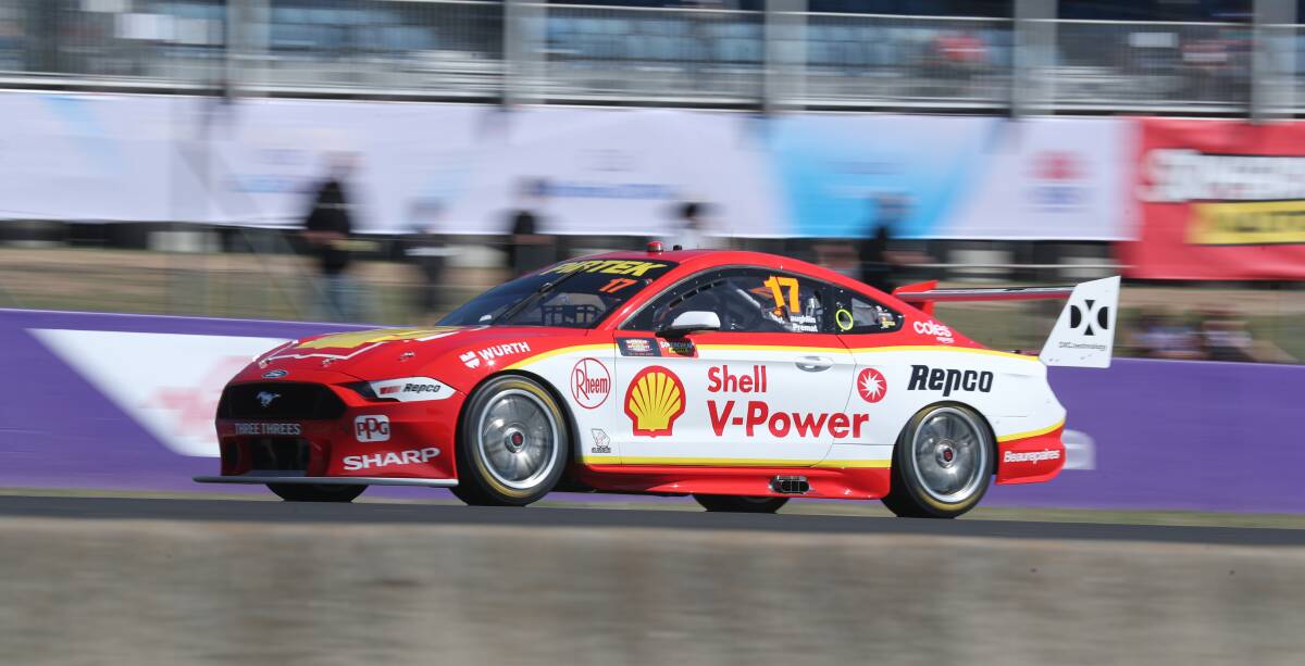 FLYING: Scott McLaughlin was the fastest man on day one of the Bathurst 1000. Photo: PHIL BLATCH
