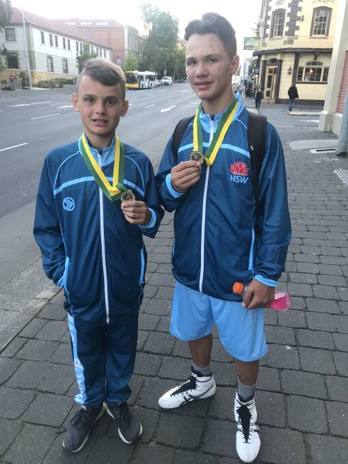 SUPER SIBLINGS: Jack and Dylan Branda both won gold medals at the Australian Amateur Boxing League titles which were staged in Hobart. Photo: CONTRIBUED