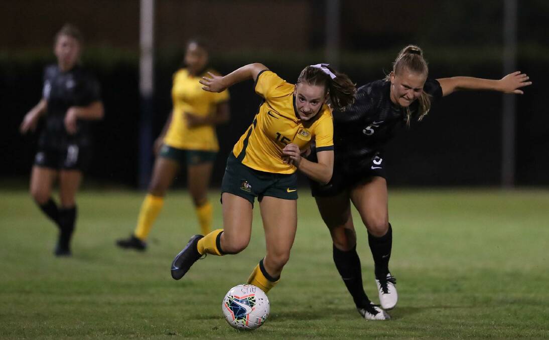 EXCITED: Cushla Rue is hoping to add to her two national caps when the Young Matildas take on the Junior Football Ferns on Sunday. Photo: ANTHONY CAFFERY PHOTOGRAPHY