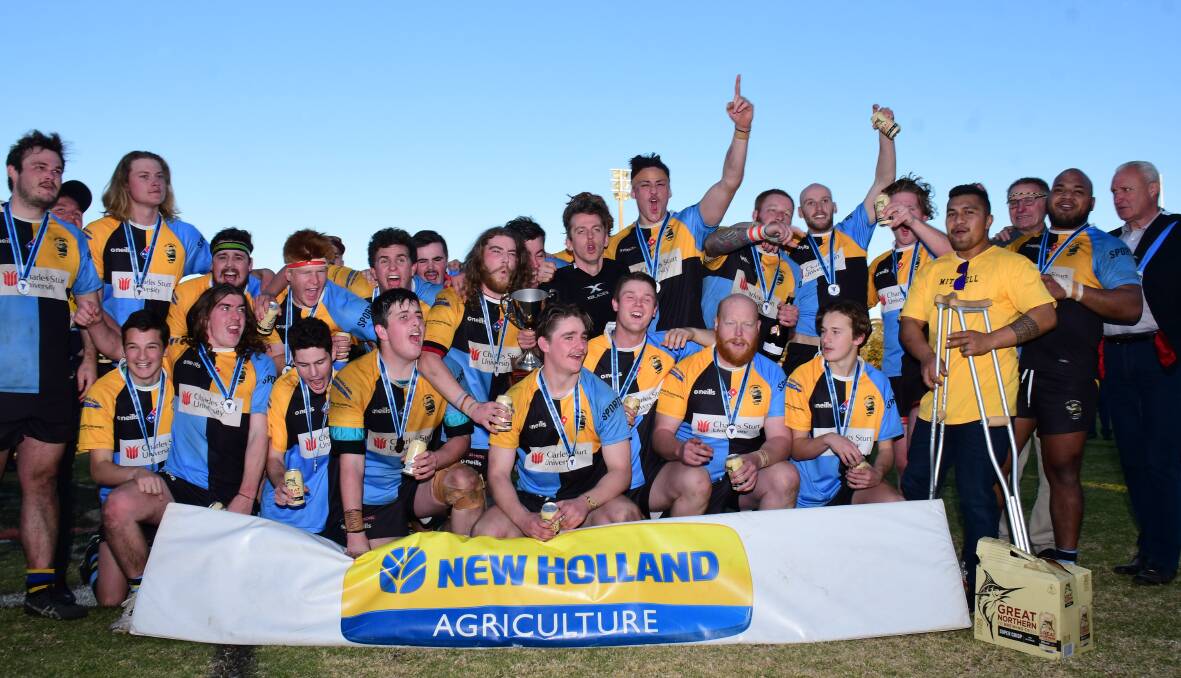 ON HOLD: CSU won last season's New Holland Cup, but their title defence will have to wait as all Central West Rugby Union competitions have been put on hold until May.