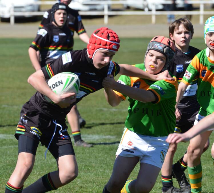 PANTHERS SURVIVE: The under 13 Bathurst Panthers posted a 32-16 win over Orange CYMS in their elimination semi-final. Photos: ANYA WHITELAW