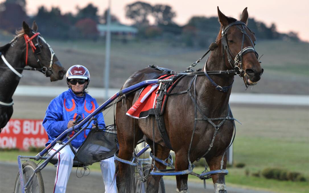 GOOD TIMES: After a winning drive at Young on Tuesday night, Emma Turnbull enjoyed a double at Bathurst on Wednesday.