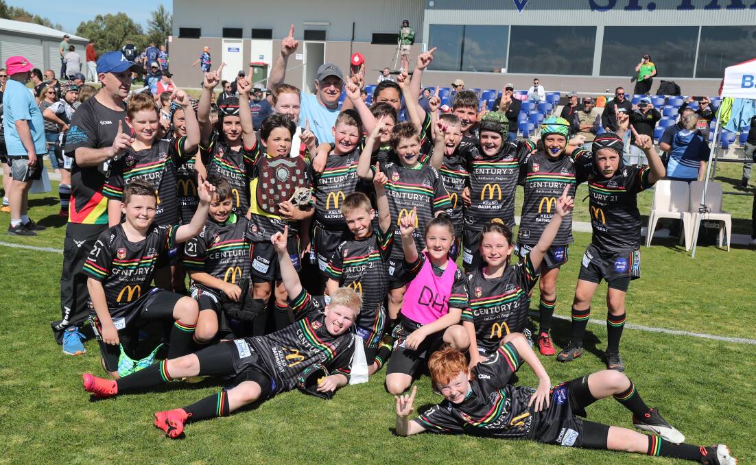 The Bathurst Panthers posted a 30-18 win over Cowra in Saturday's under 11s Group 10 Junior Rugby League grand final. Photos: PHIL BLATCH