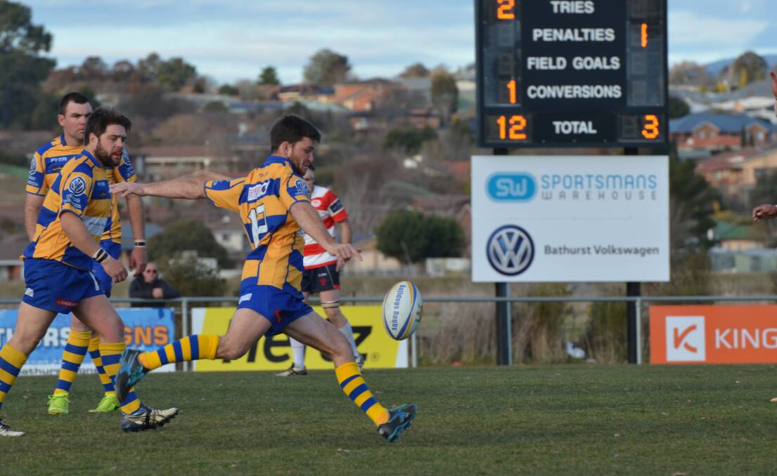 IMPRESSIVE: Adam Miles impressed on Saturday against Cowra as he played at inside centre for the first time. Photo: ANYA WHITELAW