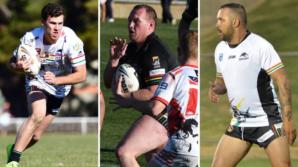 FIRED UP: Bathurst Panthers trio Josh Rivett, Brent Seager and Jeremy Gordon have been working hard at pre-season training.