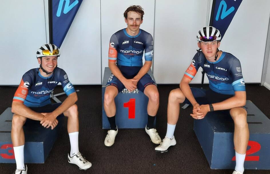 HAPPY CAMPERS: Avantias Pro Racing Team are on a training camp in Bathurst prior to nationals and are taking the opportunity to contest Bathurst Cycling Club races.