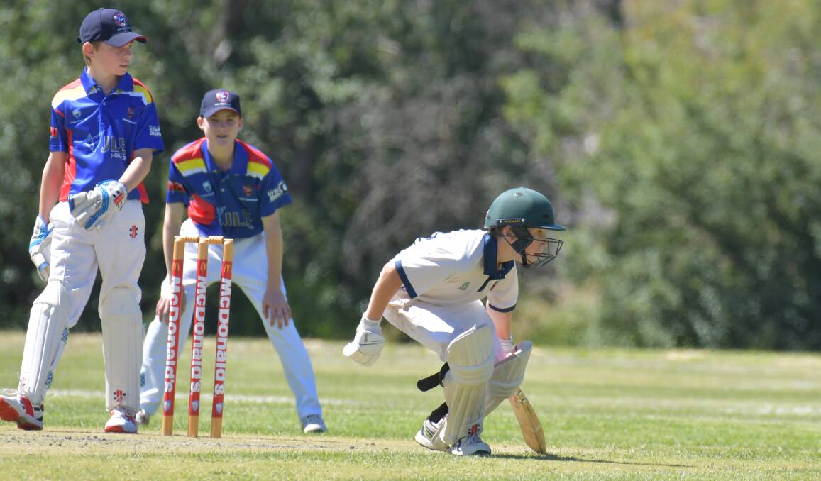 THE ANCHOR: Bathurst's Hugh Taylor made 65 opening the batting for the Central West under 14s, helping them to a commanding win over Western Plains. Photo: CARLA FREEDMAN