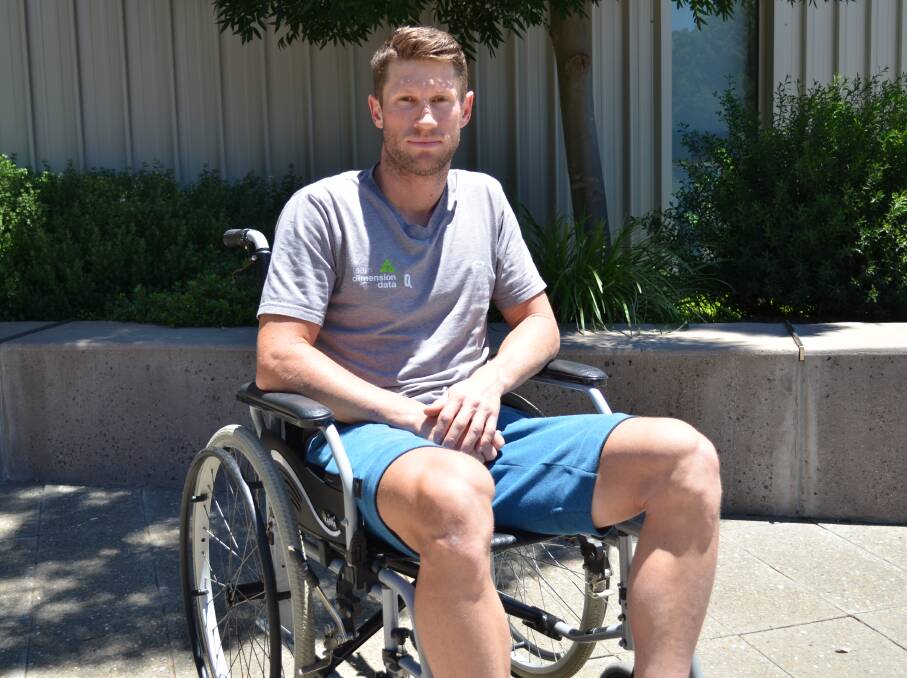 STILL HURTING: While Mark Renshaw had hoped for a big summer of cycling in Australia, a training incident left him with a broken pelvis. It will be at least three months before he gets back on a bike. Photo: JORDAN TRELOAR