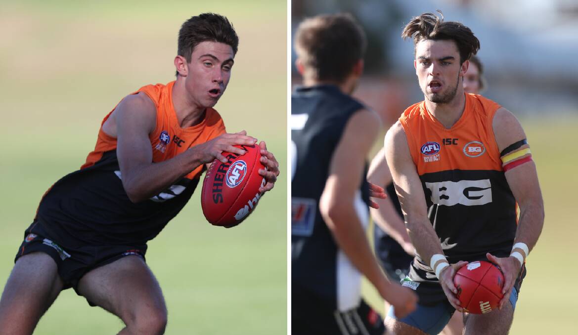 STAYING PUT: While they initially had other plans for season 2020, Reilly Mitchell and Nic Broes will again line up with the Bathurst Giants. Their campaign begins on Saturday. Photos: PHIL BLATCH