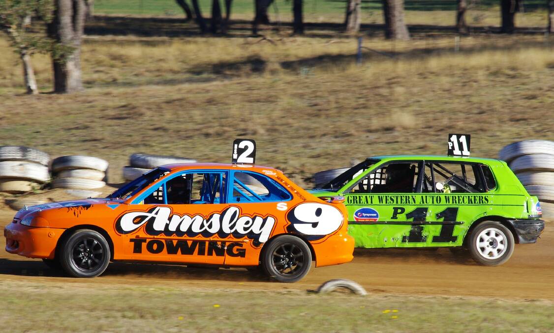 READY TO ROLL: Portland's Jaiden Healey and Jackson Goldie will battle it out for the RSA Australian Junior Sedan Title. Photo: LES TAYLOR