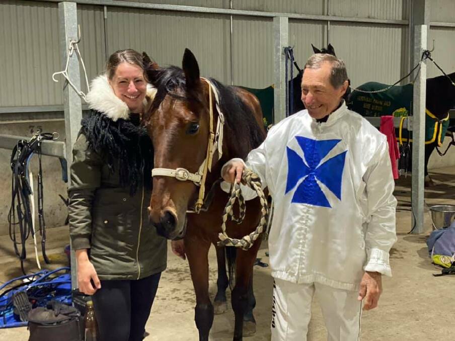 SURPRISE: Michael Munros' The Girls Have It won as an $81 chance at the Bathurst Paceway on Wednesday night. Photo: AMY REES