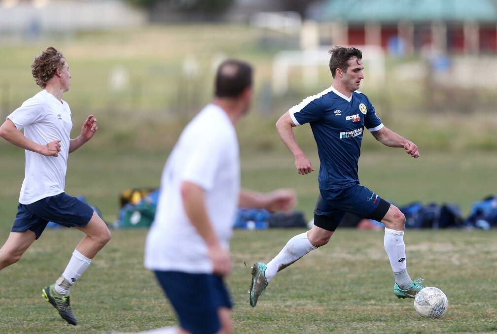 FINDING REWARD: Western's hard work on the training paddock has the sitting in second on the NPL4 ladder. Photo: PHIL BLATCH