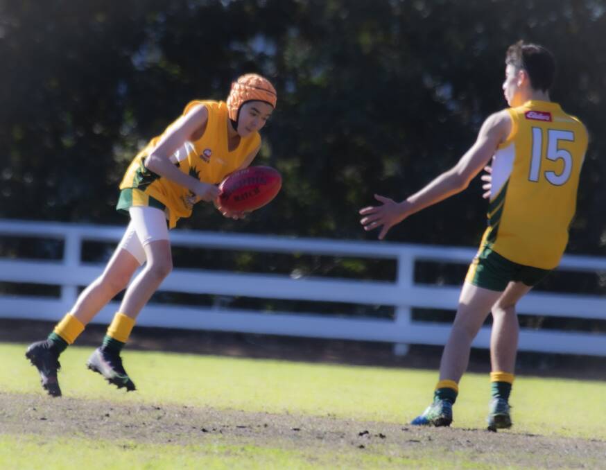 GOOD RESPONSE: While outclassed in their carnival opener, the under 15 Eagles produced some good football over the rest of the weekend. Photos: TEAM SHOT STUDIOS