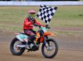 YOU BEAUTY: James Sawdy was delighted to win the 250cc NSW title earlier this year. Photo: CONTRIBUTED