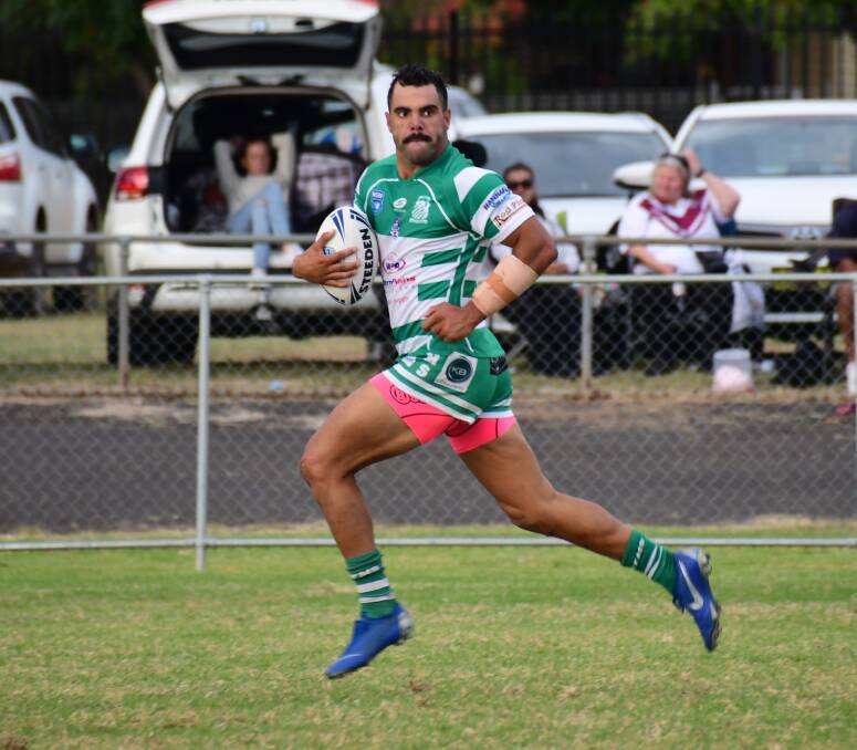 STAR: Dubbo CYMS outside back Jeremy Thurston will once again don the green and white this season. Photo: AMY MCINTYRE